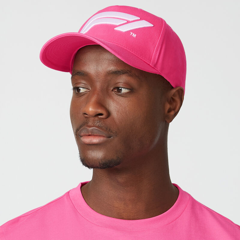 F1 FW LARGE LOGO BASEBALL CAP - pink